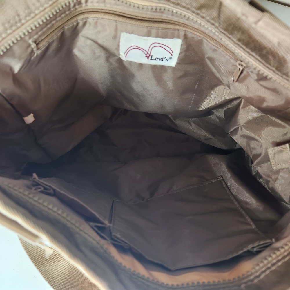 Vintage Levi Strauss & Co Beige Shoulder Bag Unisex Khaki - Picture 5 of 7
